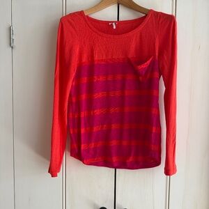 Splendid Cotton long sleeve striped tee